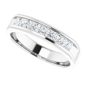 14K White Gold Natural Diamond Ring – Classic Elegance 3/8 CTW