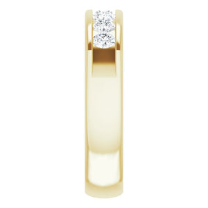 14K White Gold Natural Diamond Ring – Classic Elegance 3/8 CTW