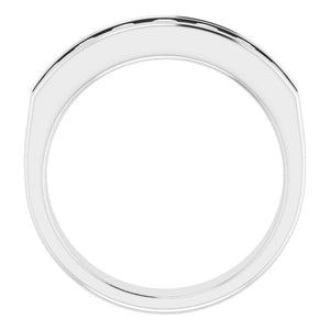 14K White Gold Natural Diamond Ring – Classic Elegance 3/8 CTW