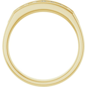 14K White Gold Natural Diamond Ring – Classic Elegance 3/8 CTW