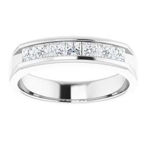 14K White Gold Natural Diamond Ring – Classic Elegance 3/8 CTW