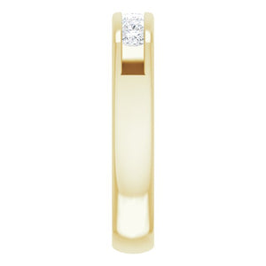 14K White Gold Natural Diamond Ring – Classic Elegance 3/8 CTW