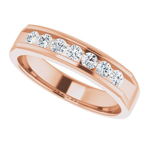 14K White Gold Natural Diamond Ring – Classic Elegance 3/8 CTW