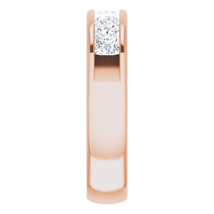 14K White Gold Natural Diamond Ring – Classic Elegance 3/8 CTW