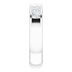 14K White Gold Natural Diamond Ring – Classic Elegance 3/8 CTW