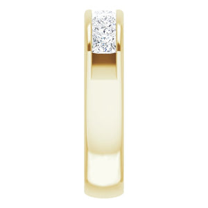 14K White Gold Natural Diamond Ring – Classic Elegance 3/8 CTW