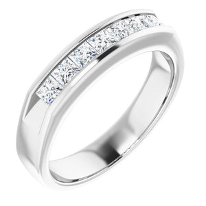 14K White Gold Natural Diamond Ring – Classic Elegance 3/8 CTW