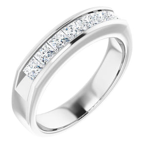 14K White Gold Natural Diamond Ring – Classic Elegance 3/8 CTW
