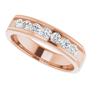 14K White Gold Natural Diamond Ring – Classic Elegance 3/8 CTW