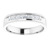 14K White 3/8 CTW Natural Diamond Ring