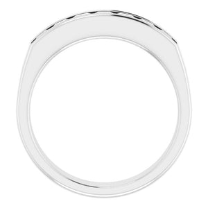 14K White Gold Natural Diamond Ring – Classic Elegance 3/8 CTW