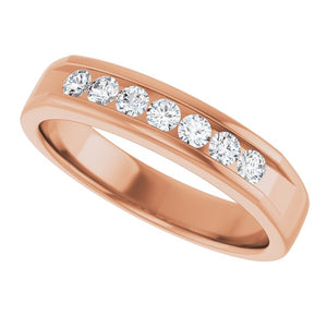 14K White Gold Natural Diamond Ring – Classic Elegance 3/8 CTW
