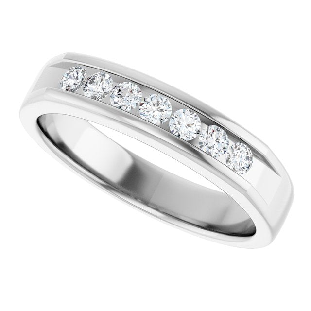 14K White Gold Natural Diamond Ring – Timeless Elegance