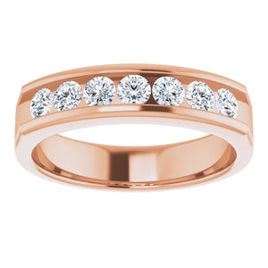 14K White Gold Natural Diamond Ring – Classic Elegance 3/8 CTW