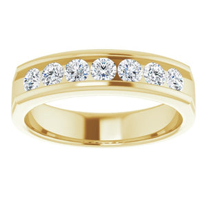 14K White Gold Natural Diamond Ring – Classic Elegance 3/8 CTW