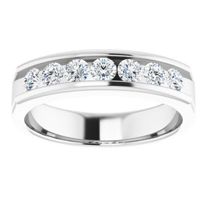 14K White Gold Natural Diamond Ring – Classic Elegance 3/8 CTW