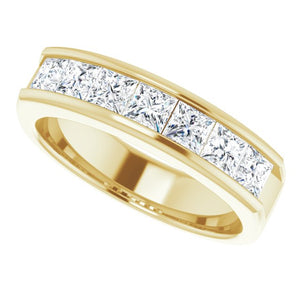14K White Gold Natural Diamond Ring – Classic Elegance 3/8 CTW