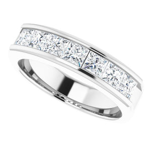 14K White Gold Natural Diamond Ring – Classic Elegance 3/8 CTW