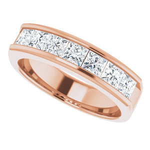 14K White Gold Natural Diamond Ring – Classic Elegance 3/8 CTW