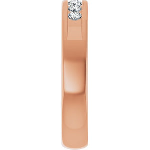 14K White Gold Natural Diamond Ring – Classic Elegance 3/8 CTW