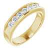 14K White 3/8 CTW Natural Diamond Ring