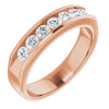 14K White 3/8 CTW Natural Diamond Ring