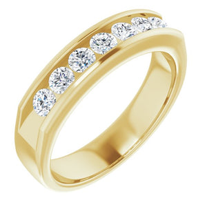 14K White Gold Natural Diamond Ring – Classic Elegance 3/8 CTW