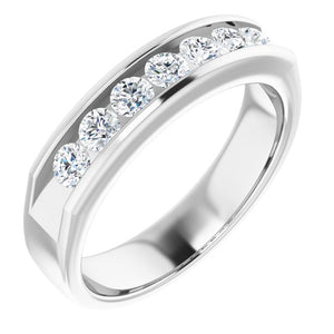14K White Gold Natural Diamond Ring – Classic Elegance 3/8 CTW