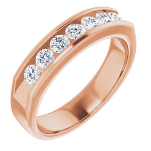 14K White Gold Natural Diamond Ring – Classic Elegance 3/8 CTW