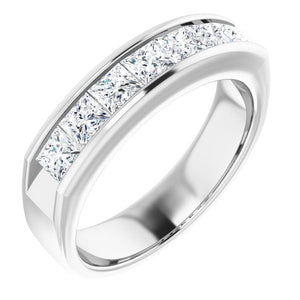 14K White Gold Natural Diamond Ring – Classic Elegance 3/8 CTW
