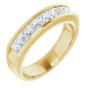 14K White 3/8 CTW Natural Diamond Ring