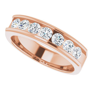 14K White Gold Natural Diamond Ring – Classic Elegance 3/8 CTW