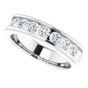 14K White Gold Natural Diamond Ring – Classic Elegance 3/8 CTW