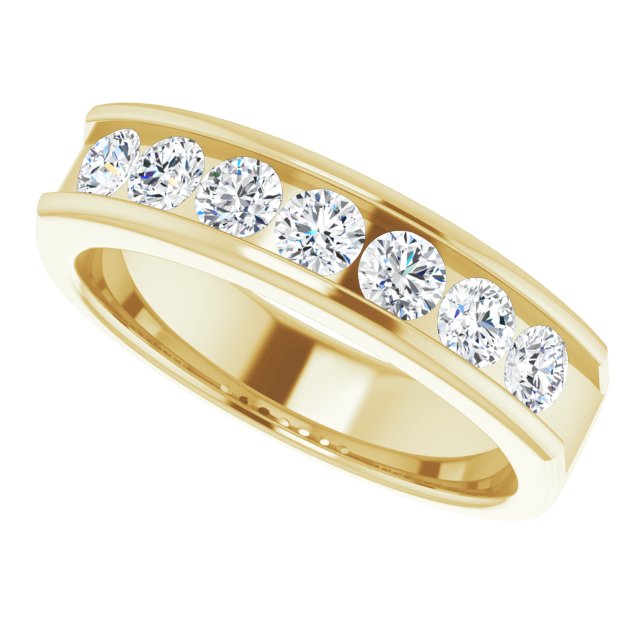 14K White 3/8 CTW Natural Diamond Ring