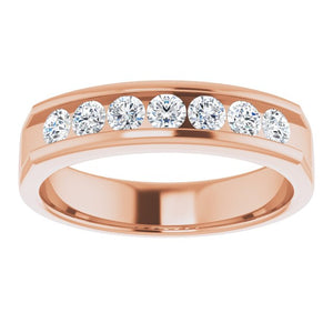 14K White Gold Natural Diamond Ring – Classic Elegance 3/8 CTW