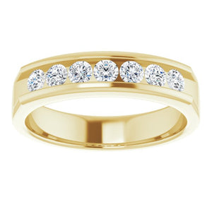 14K White Gold Natural Diamond Ring – Classic Elegance 3/8 CTW