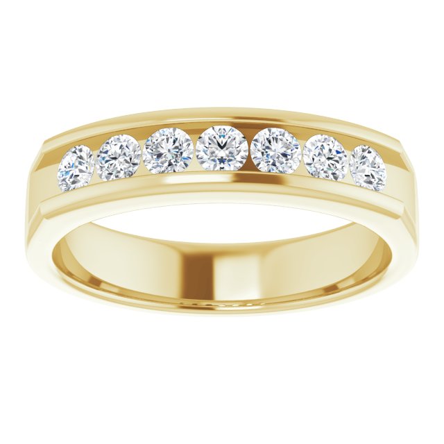 14K White 3/8 CTW Natural Diamond Ring