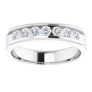 14K White Gold Natural Diamond Ring – Classic Elegance 3/8 CTW