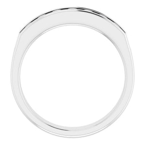 14K White Gold Natural Diamond Ring – Classic Elegance 3/8 CTW