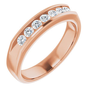 14K White Gold Natural Diamond Ring – Classic Elegance 3/8 CTW