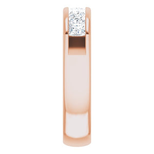 14K White Gold Natural Diamond Ring – Classic Elegance 3/8 CTW
