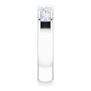 14K White Gold Natural Diamond Ring – Classic Elegance 3/8 CTW