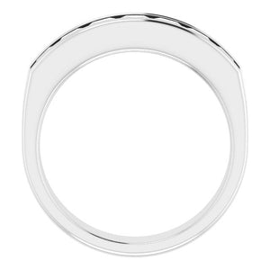 14K White Gold Natural Diamond Ring – Classic Elegance 3/8 CTW
