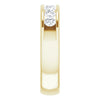 14K White 3/8 CTW Natural Diamond Ring