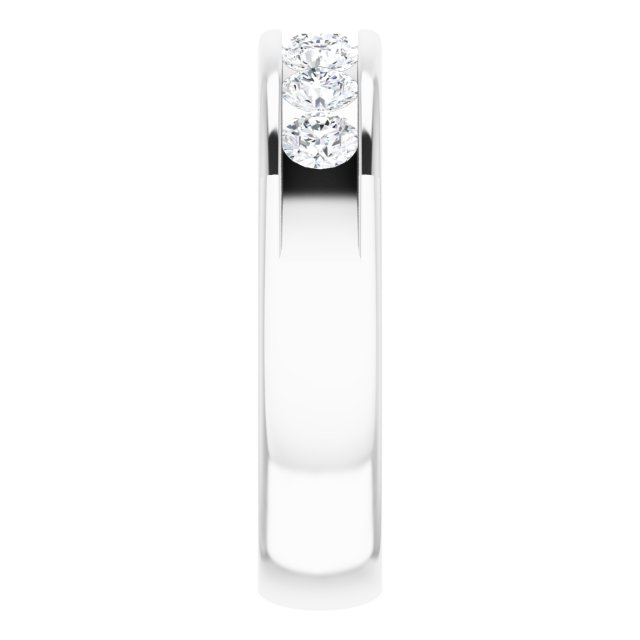 14K White Gold Natural Diamond Ring – Timeless Elegance