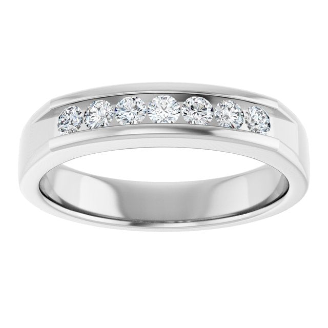 14K White Gold Natural Diamond Ring – Timeless Elegance