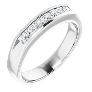 14K White Gold Natural Diamond Ring – Classic Elegance 3/8 CTW