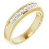 14K White 3/8 CTW Natural Diamond Ring