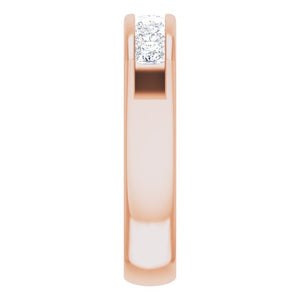 14K White Gold Natural Diamond Ring – Classic Elegance 3/8 CTW