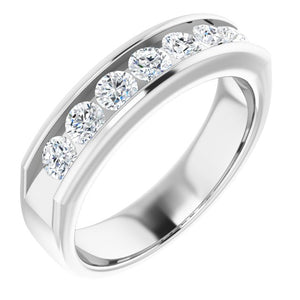 14K White Gold Natural Diamond Ring – Classic Elegance 3/8 CTW